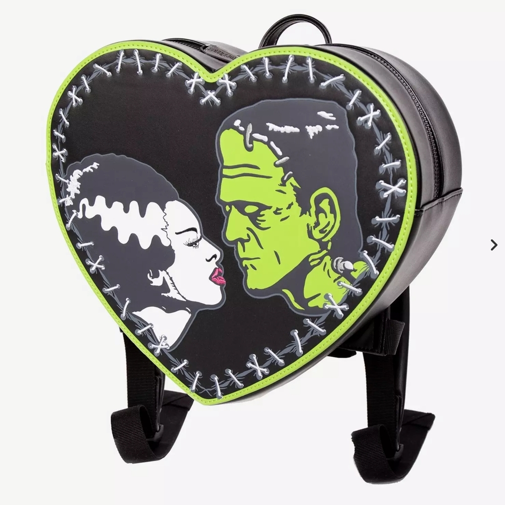 🎉❗️SALE❗️🎉 Rock Rebel Universal Monsters Frankenstein & Bride Mini Backpack